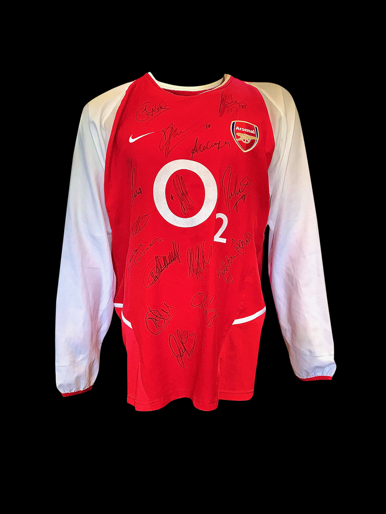 Arsenal Invincibles Team Signed Shirt 2003 / 2004 Season - Golden ...