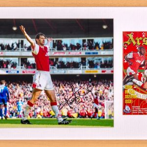 Tony Adams Hand Signed Framed ( That Goal ) Large Picture & Programme Display