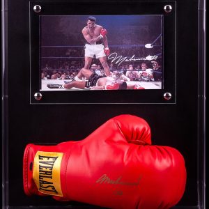 Muhammad Ali Hand Signed Boxing Glove Display