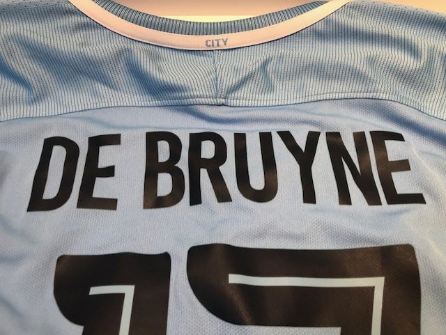 Kevin De Bruyne Match Worn Manchester City Champions ...