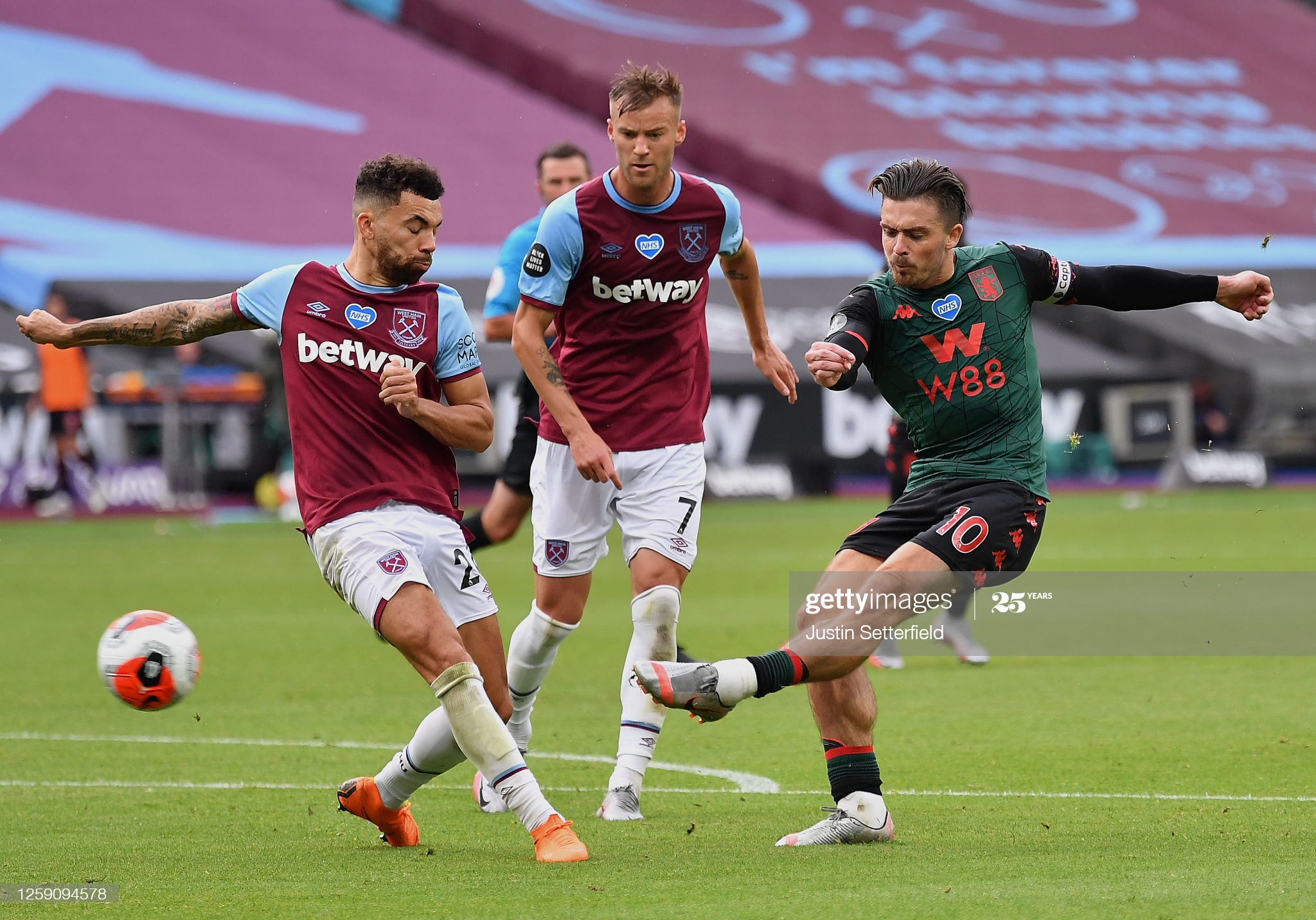 Jack Grealish Match Worn Aston Villa Premier League Shirt ...