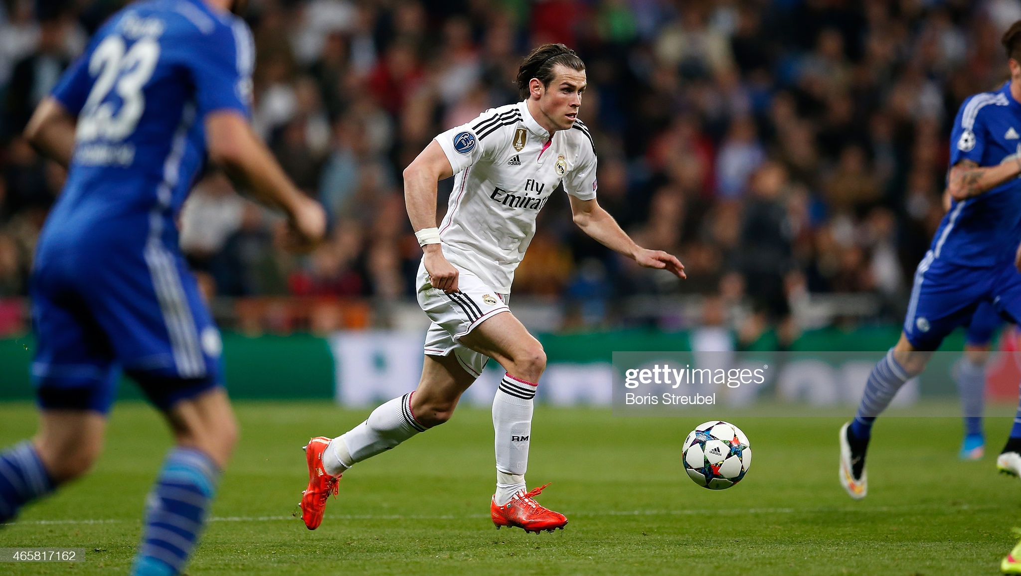 Madrid, Spain. 13th Mar, 2014. Gareth Bale presents his new boots Adidas  Predator at Adidas Santiago Bernabeu Store on March 13, 2014 in Madrid  Credit: Jack Abuin/ZUMAPRESS.com/Alamy Live News Stock Photo 