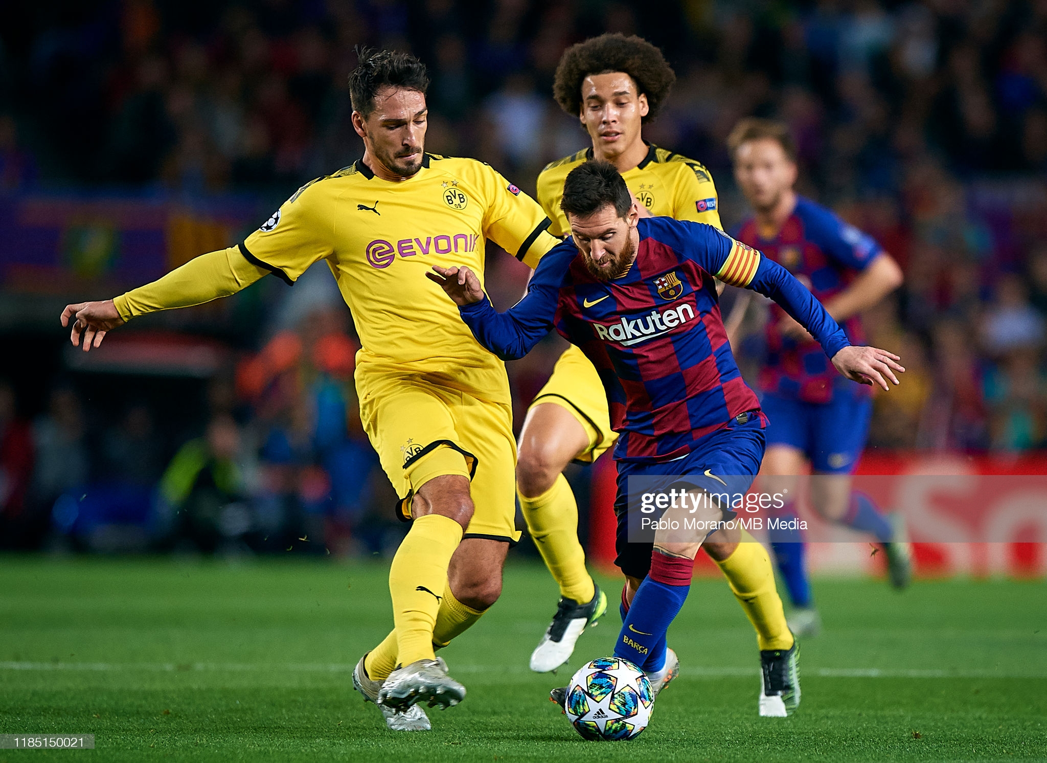 Messi Barcelona UCL match Worn preparado Camisa