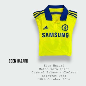 Eden Hazard Match Worn Chelsea Shirt 2014 - 2015 Season