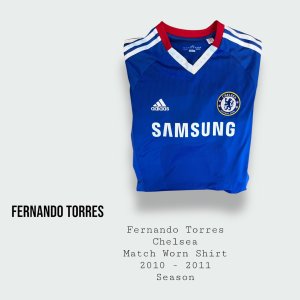 Fernando Torres Match Worn Chelsea Shirt 2010 - 2011 Season