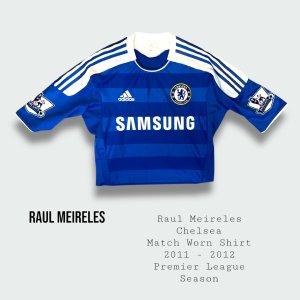 Raul Meireles Match Worn Chelsea Premier League Shirt 2011 - 2012 Season