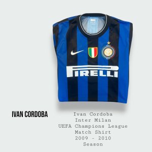 Ivan Cordoba Inter Milan Champions League Match Shirt 2009 - 2010 Season
