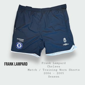 Frank Lampard Match / Training Worn Chelsea Shorts 2004 - 2005 Season