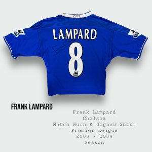 Frank Lampard Match Worn & Signed Chelsea Shirt 2003 - 2004 Season