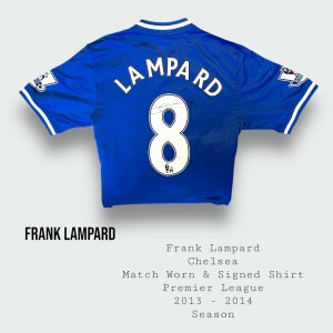 Frank Lampard Match Worn & Signed Chelsea Shirt 2013 - 2014 Season