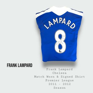 Frank Lampard Match Worn & Signed Chelsea Shirt 2011 - 2012 Season
