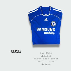Joe Cole Match Worn Chelsea Shirt 2007 - 2008 Season