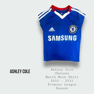 Ashley Cole Match Worn Chelsea Shirt 2010 - 2011 Season