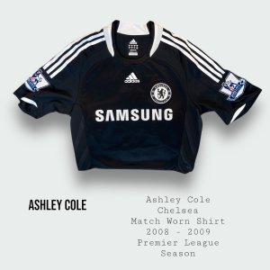Ashley Cole Match Worn Chelsea Shirt 2008 - 2009 Season