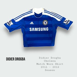 Didier Drogba Match Worn & Signed Chelsea Shirt 2011 - 2012 Season