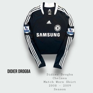 Didier Drogba Match Worn Chelsea Shirt 2008 - 2009 Season