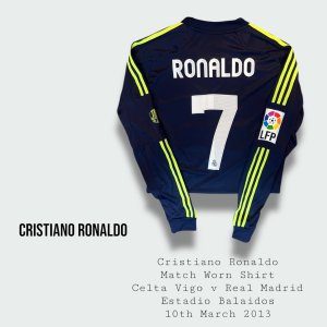 Cristiano Ronaldo Match Worn Real Madrid Shirt 2012 - 2013 Season