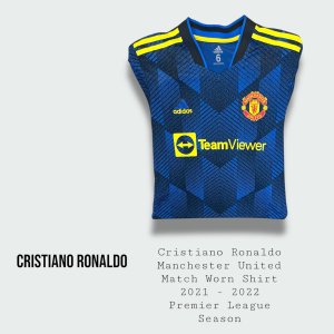Cristiano Ronaldo Match Worn Manchester United Premier League Shirt 2021 - 2022 Season