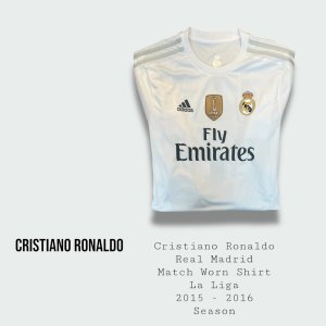 Cristiano Ronaldo Match Worn Real Madrid Shirt 2015 - 2016 Season