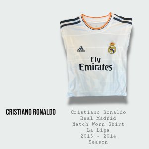 Cristiano Ronaldo Match Worn Real Madrid Shirt 2013 - 2014 Season