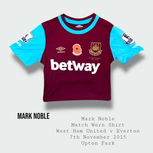 Mark Noble Match Worn West Ham United Shirt 2014 - 2015