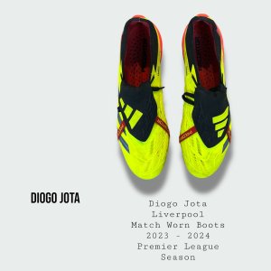 Diogo Jota Match Worn Liverpool Football Boots 2023 - 2024 Premier League Season