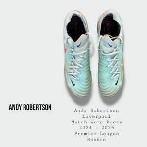 Andy Robertson Match Worn Liverpool Football Boots 2024 - 2025 Premier League Winning Season