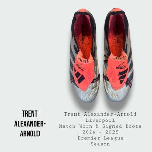 Trent Alexander-Arnold Match Worn & Signed Liverpool Premier League Champions Boots 2024 - 2025 Season