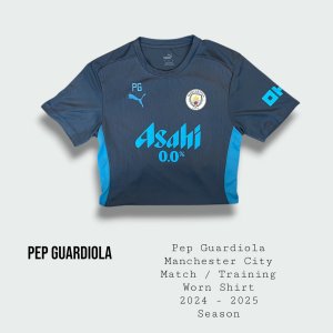 Pep Guardiola Manchester City Match / Training Worn Shirt 2024 - 2025 Season