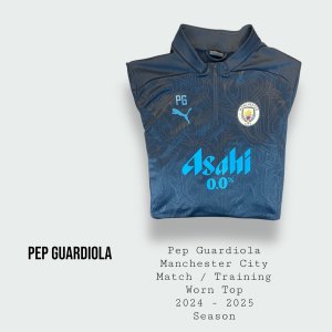Pep Guardiola Manchester City Match / Training Worn Top 2024 - 2025 Season