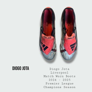 Diogo Jota Match Worn Liverpool Football Boots 2024 - 2025 Premier League Champions Season