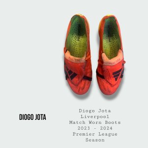 Diogo Jota Match Worn Liverpool Football Boots 2023 - 2024 Premier League Season