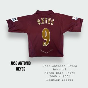 Jose Antonio Reyes Match Worn Arsenal Shirt 2005 - 2006 Season