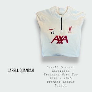 Jarell Quansah Match / Training Worn Liverpool Training Top 2024 - 2025 Season