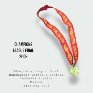 Manchester United Champions League Final Winners Medal 2008