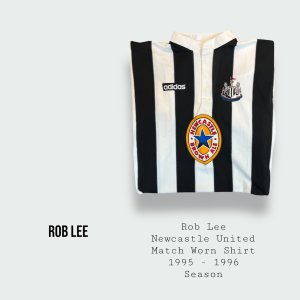 Rob Lee Match Worn Newcastle United Shirt 1995 - 1996 Season