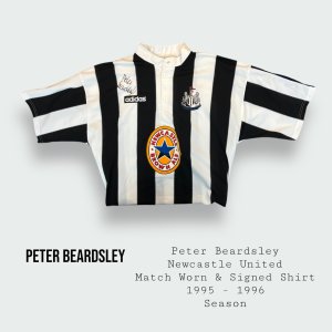 Peter Beardsley Match Worn & Signed Newcastle United Shirt 1995 - 1996 Season