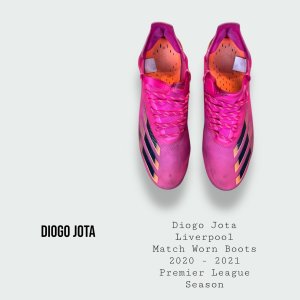 Diogo Jota Match Worn Liverpool Football Boots 2020 - 2021 Premier League Season