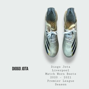 Diogo Jota Match Worn Liverpool Football Boots 2020 - 2021 Premier League Season