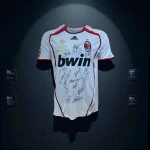 A.C Milan Team Signed Champions League Final Shirt & Medal 2007