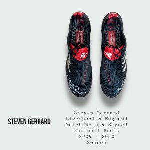 Steven Gerrard Match Worn & Signed Football Boots 2009 - 2010 Season