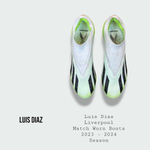 Luis Diaz Match Worn Liverpool Football Boots 2023 - 2024 Season
