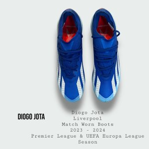 Diogo Jota Match Worn Liverpool Football Boots 2023 - 2024 Premier League Season