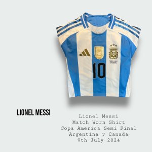 Lionel Messi Match Worn Argentina Copa America Shirt 2024