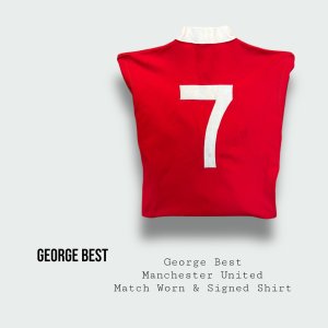 George Best Match Worn & Signed Manchester United Shirt