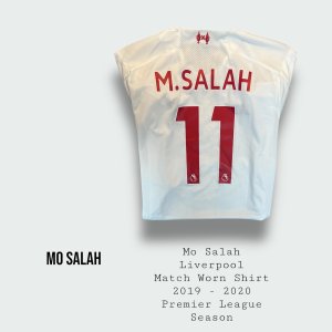 Mo Salah Match Worn Liverpool Premier League Champions Shirt 2019 - 2020 Season