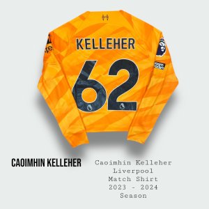 Caoimhin Kelleher Liverpool Match Shirt 2023 - 2024 Season