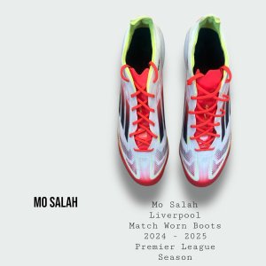 Mo Salah Match Worn Liverpool Football Boots 2024 - 2025 Premier League Champions Season
