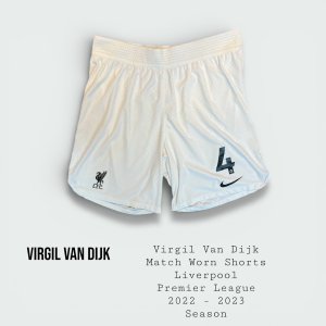 Virgil Van Dijk Match Worn Liverpool Shorts 2022 - 2023 Season