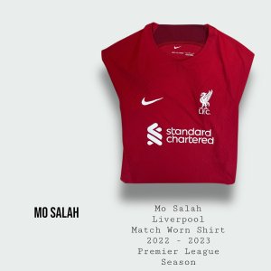 Mo Salah Match Worn Liverpool Premier League Shirt 2022 - 2023 Season